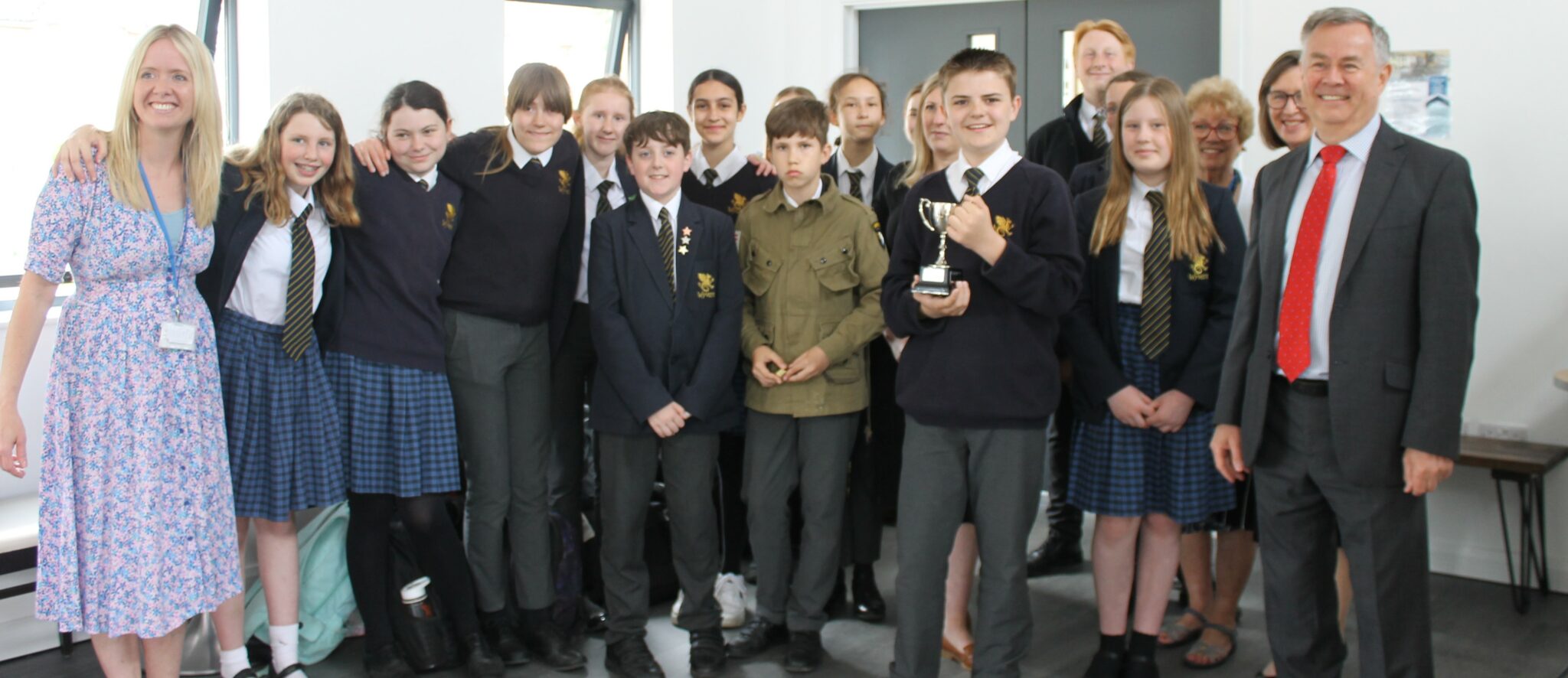 Wyvern College Students Presented With Their Winner s Trophy Wyvern College Students Presented With Their Winner s Trophy