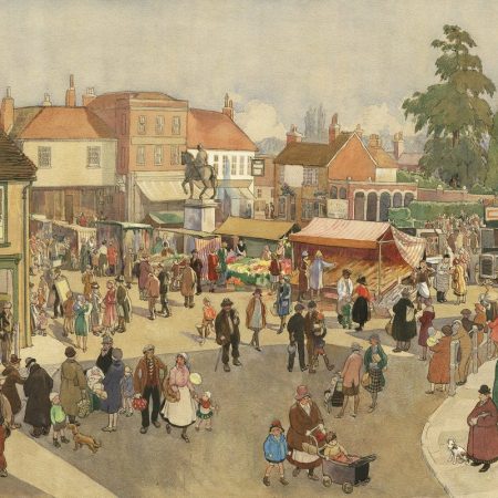The Square, Petersfield, by Flora Twort (1893-1985).